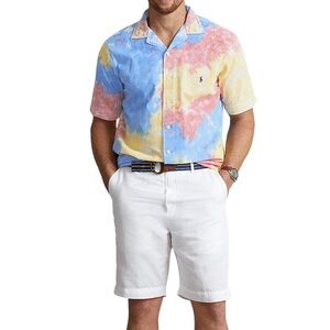 Classic Fit Tie-Dye Seersucker Shirt Polo Ralph Lauren